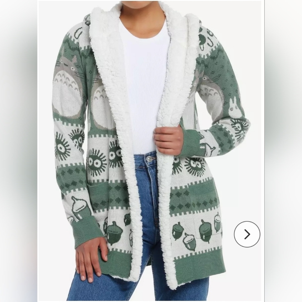 Studio Ghibli My Neighbor Totoro Fair Isle Open Cardigan